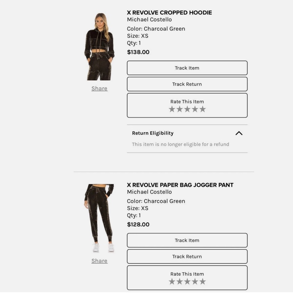 Michael Costello X Revolve | Stylish Comfy Velvet Jogger Sweatsuit Set Size XS - Picture 3 of 15